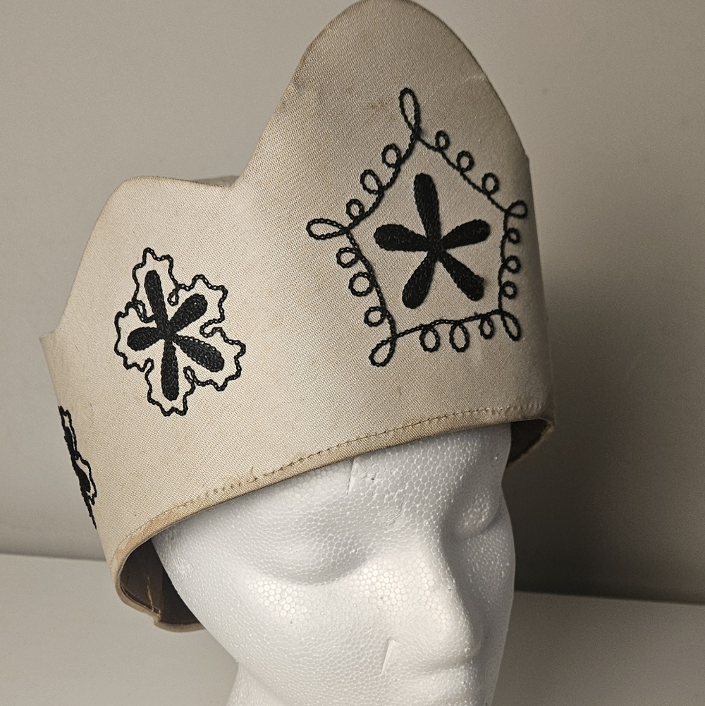 Vintage Odd Fellows Ceremonial Cap C.E. Ward Co. Fraternal Hat Headdress Crown